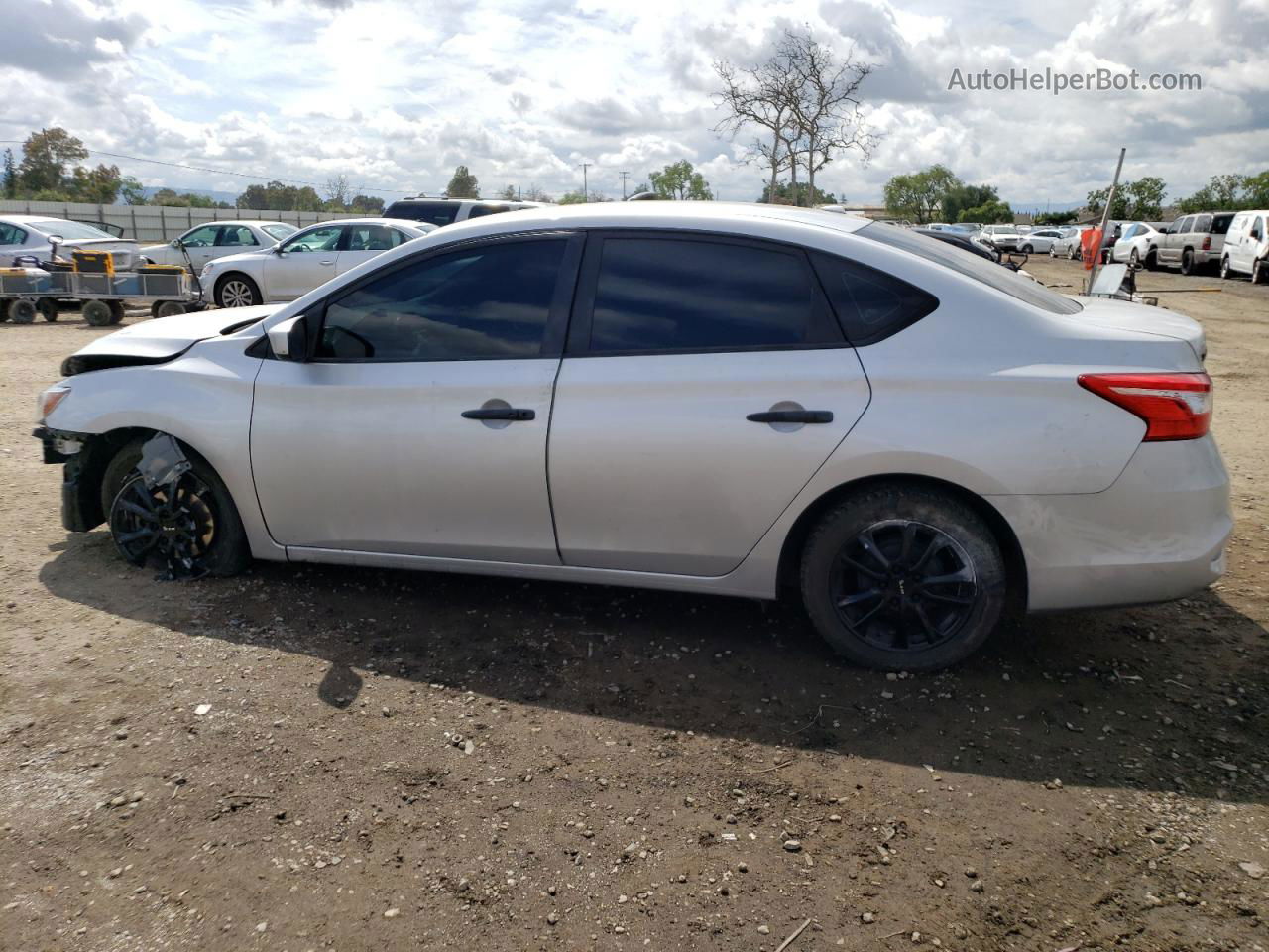 2019 Nissan Sentra S Silver vin: 3N1AB7AP3KY306477