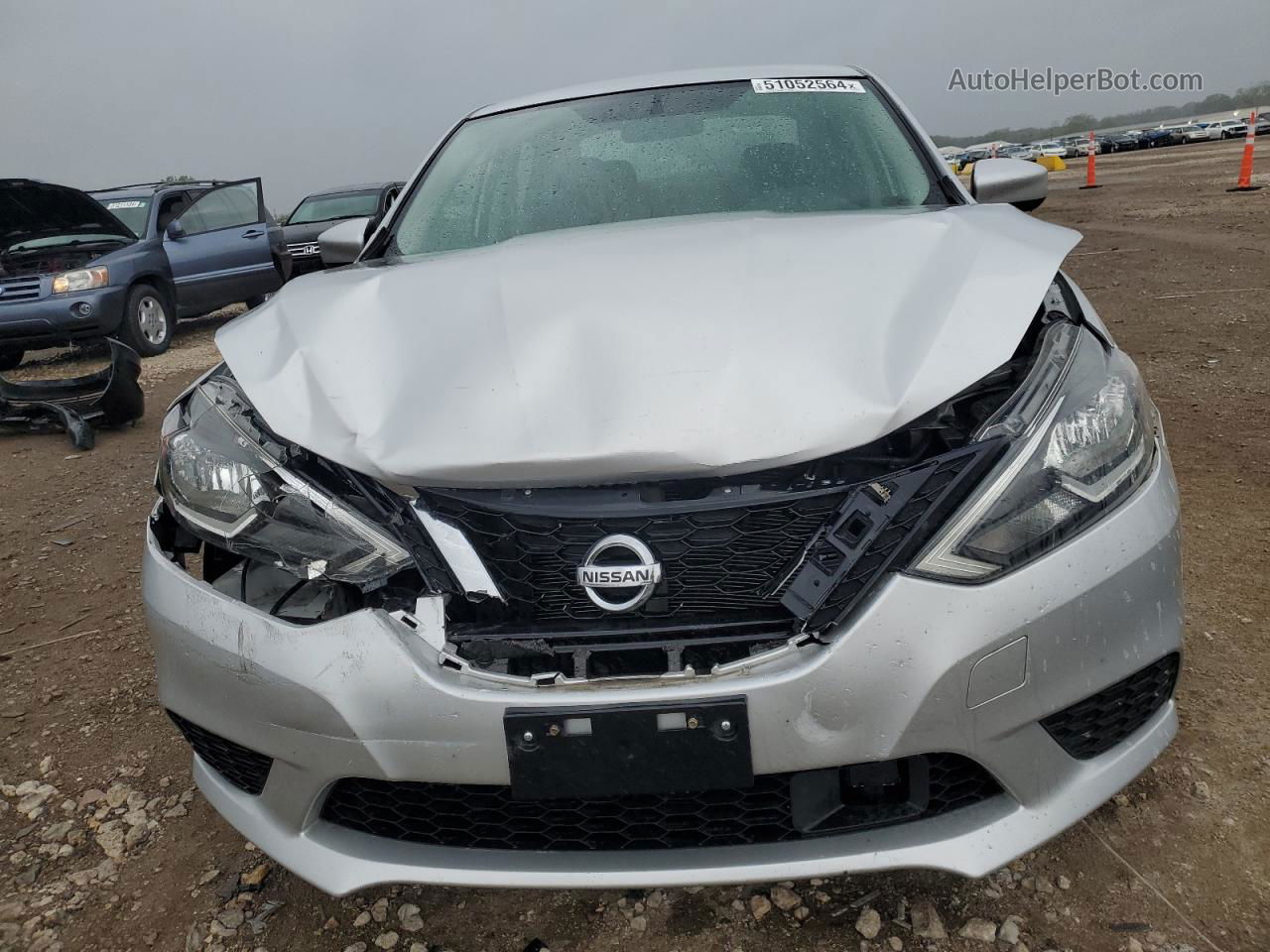 2019 Nissan Sentra S Silver vin: 3N1AB7AP3KY307290