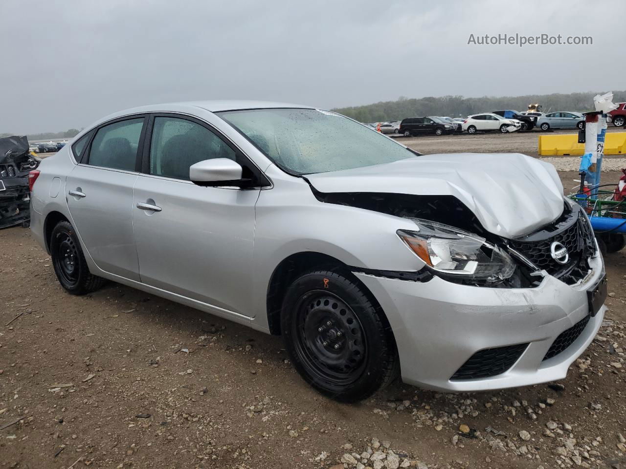 2019 Nissan Sentra S Silver vin: 3N1AB7AP3KY307290