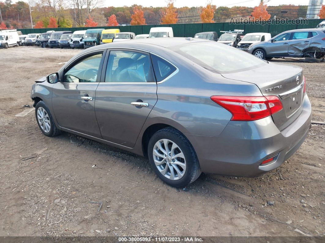 2019 Nissan Sentra Sv Серый vin: 3N1AB7AP3KY309606