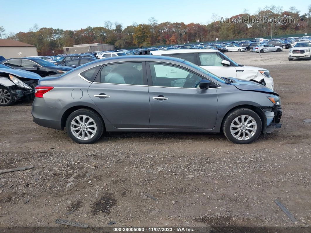 2019 Nissan Sentra Sv Gray vin: 3N1AB7AP3KY309606