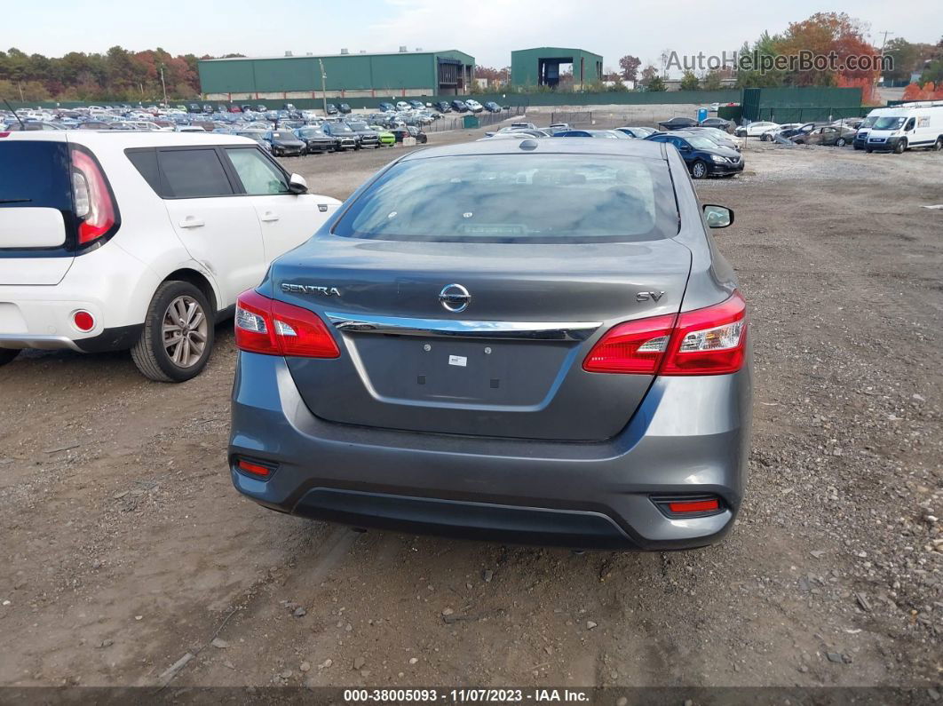 2019 Nissan Sentra Sv Gray vin: 3N1AB7AP3KY309606