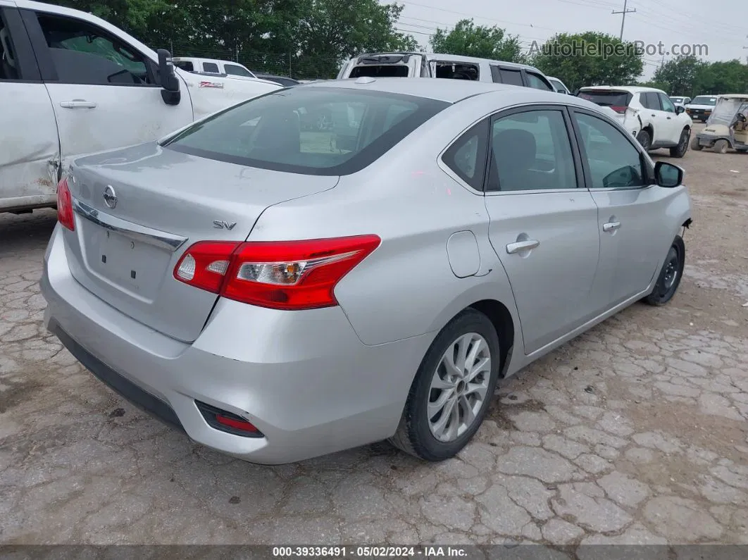 2019 Nissan Sentra Sv Silver vin: 3N1AB7AP3KY317995