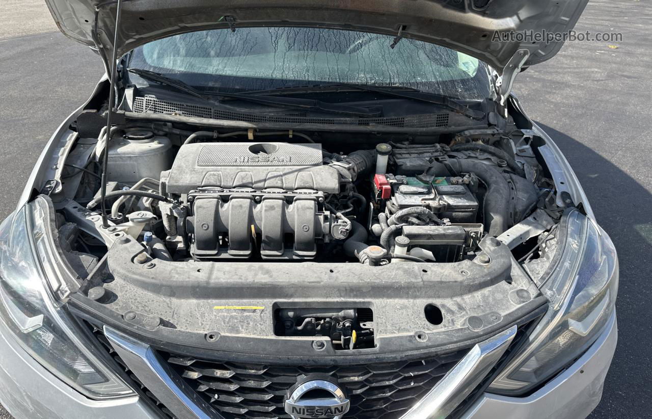 2019 Nissan Sentra S Серый vin: 3N1AB7AP3KY319083