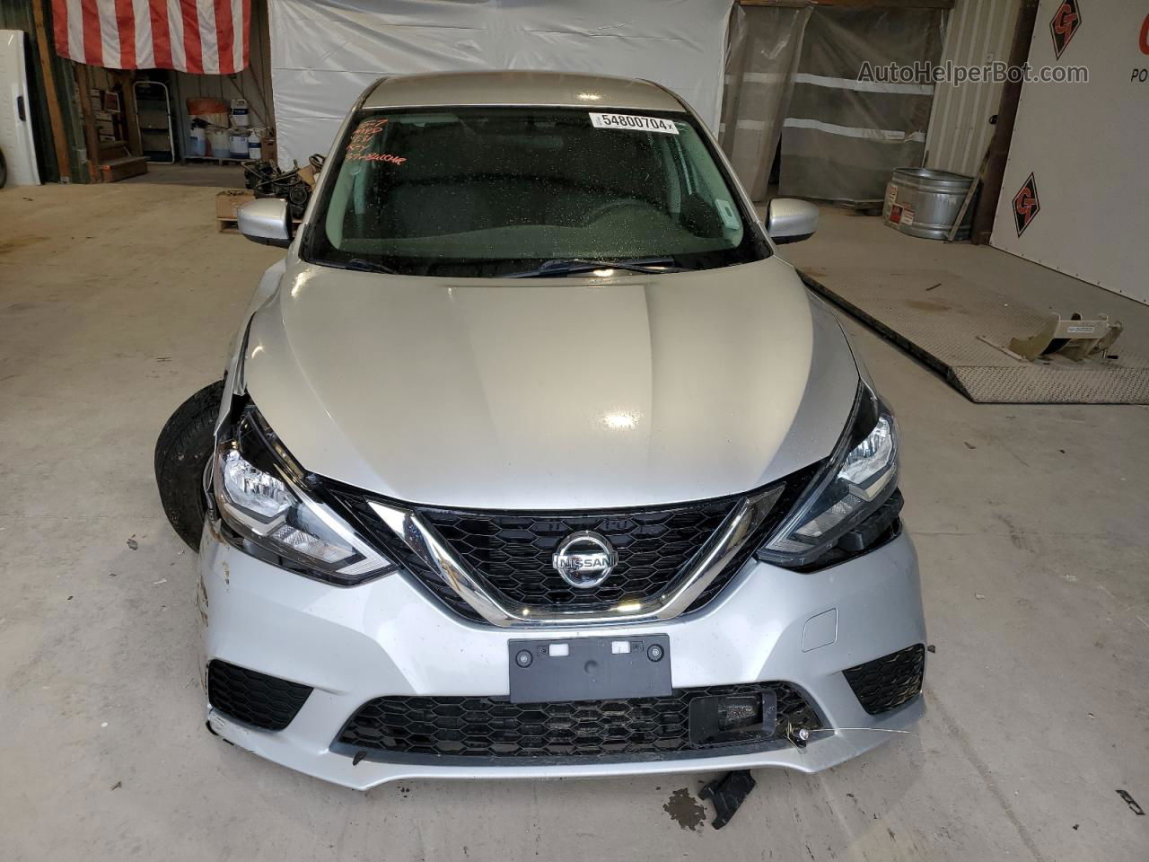 2019 Nissan Sentra S Серебряный vin: 3N1AB7AP3KY323120