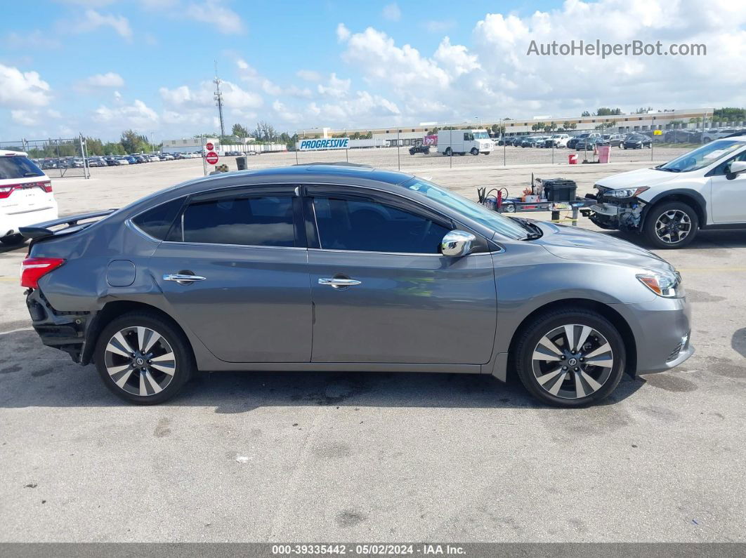 2019 Nissan Sentra Sv Серый vin: 3N1AB7AP3KY327121