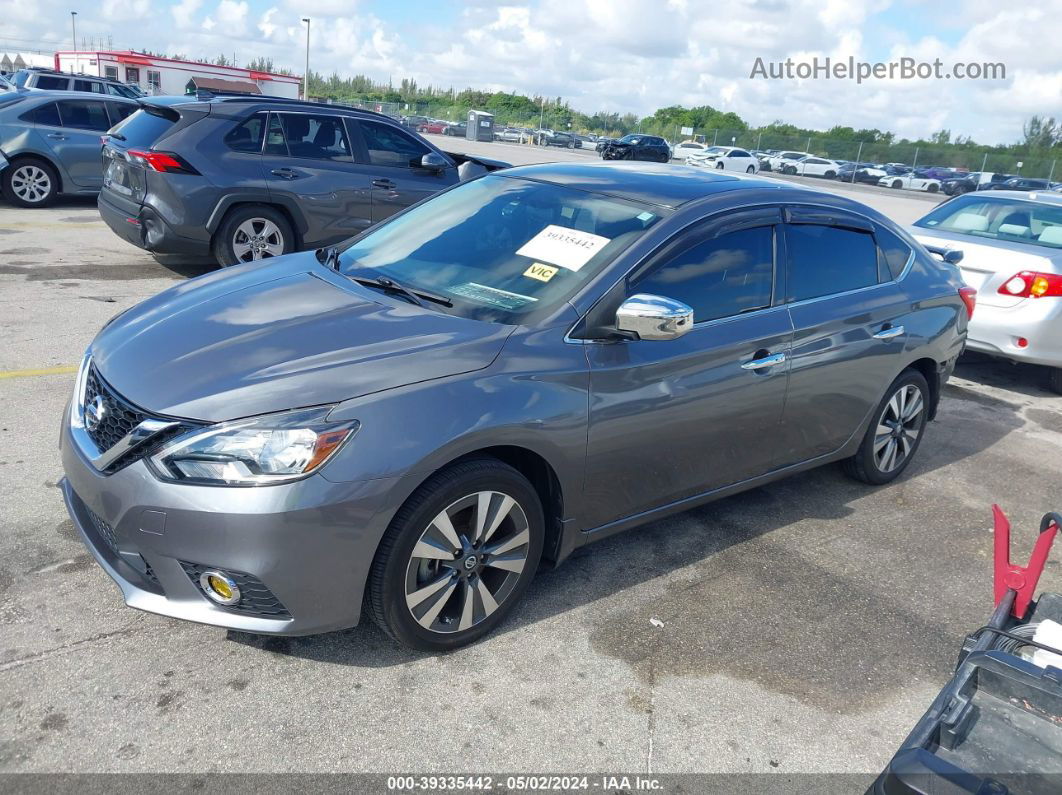 2019 Nissan Sentra Sv Серый vin: 3N1AB7AP3KY327121