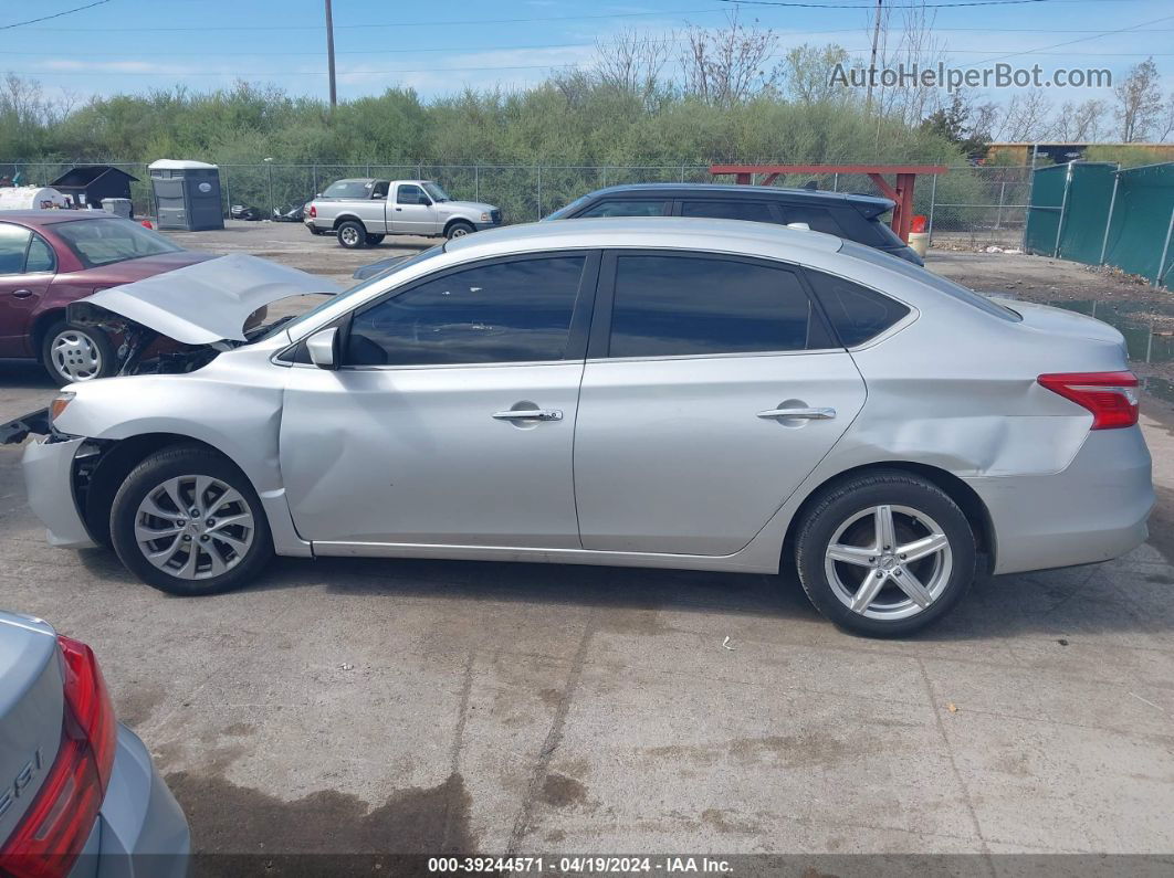 2019 Nissan Sentra Sv Silver vin: 3N1AB7AP3KY327197