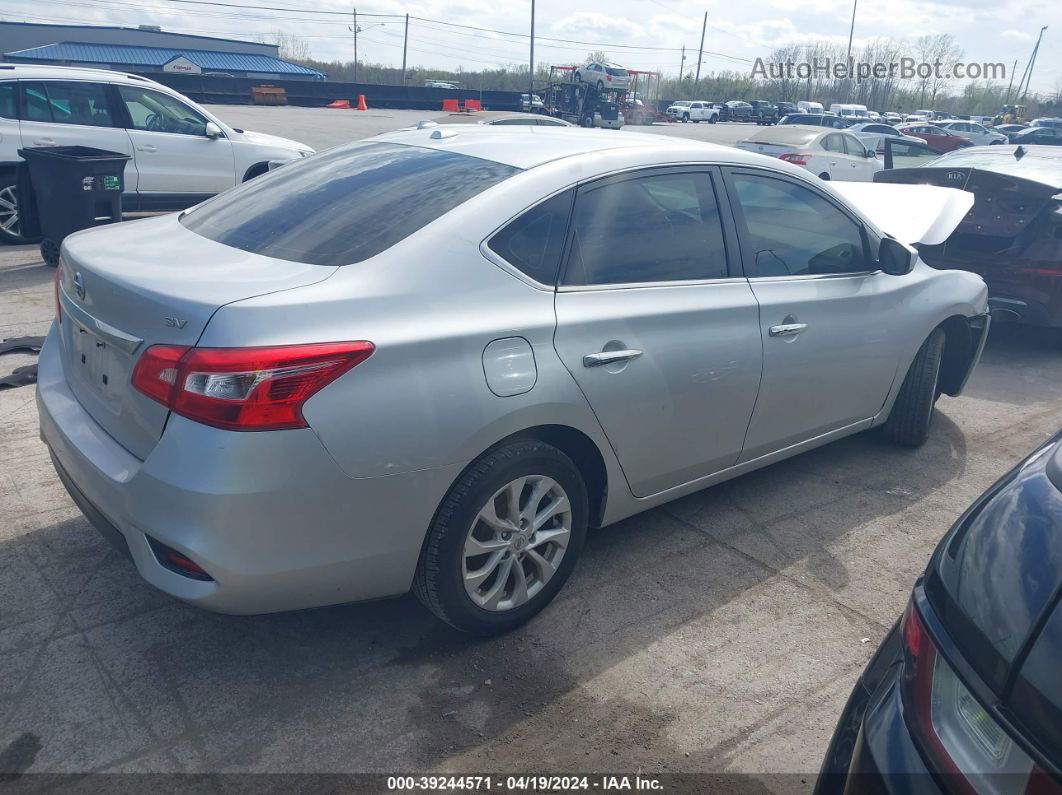 2019 Nissan Sentra Sv Silver vin: 3N1AB7AP3KY327197