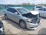 2019 Nissan Sentra Sv Silver vin: 3N1AB7AP3KY327197