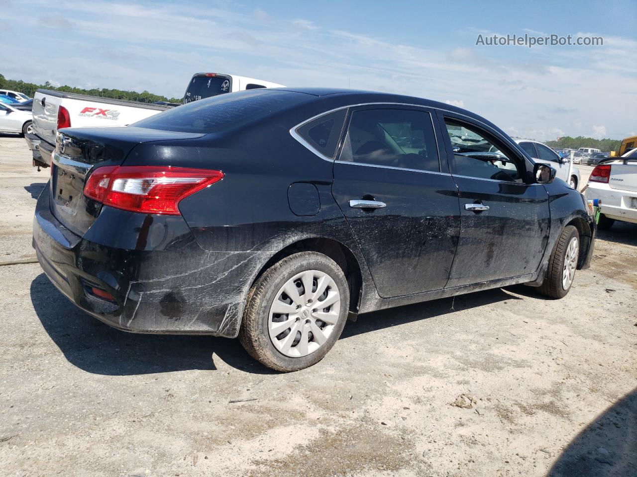 2019 Nissan Sentra S Черный vin: 3N1AB7AP3KY335185