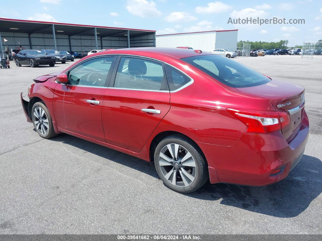 2019 Nissan Sentra Sv Red vin: 3N1AB7AP3KY337180