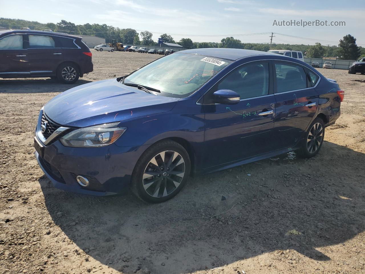 2019 Nissan Sentra S Blue vin: 3N1AB7AP3KY337793