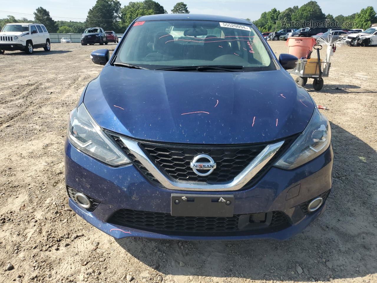 2019 Nissan Sentra S Blue vin: 3N1AB7AP3KY337793