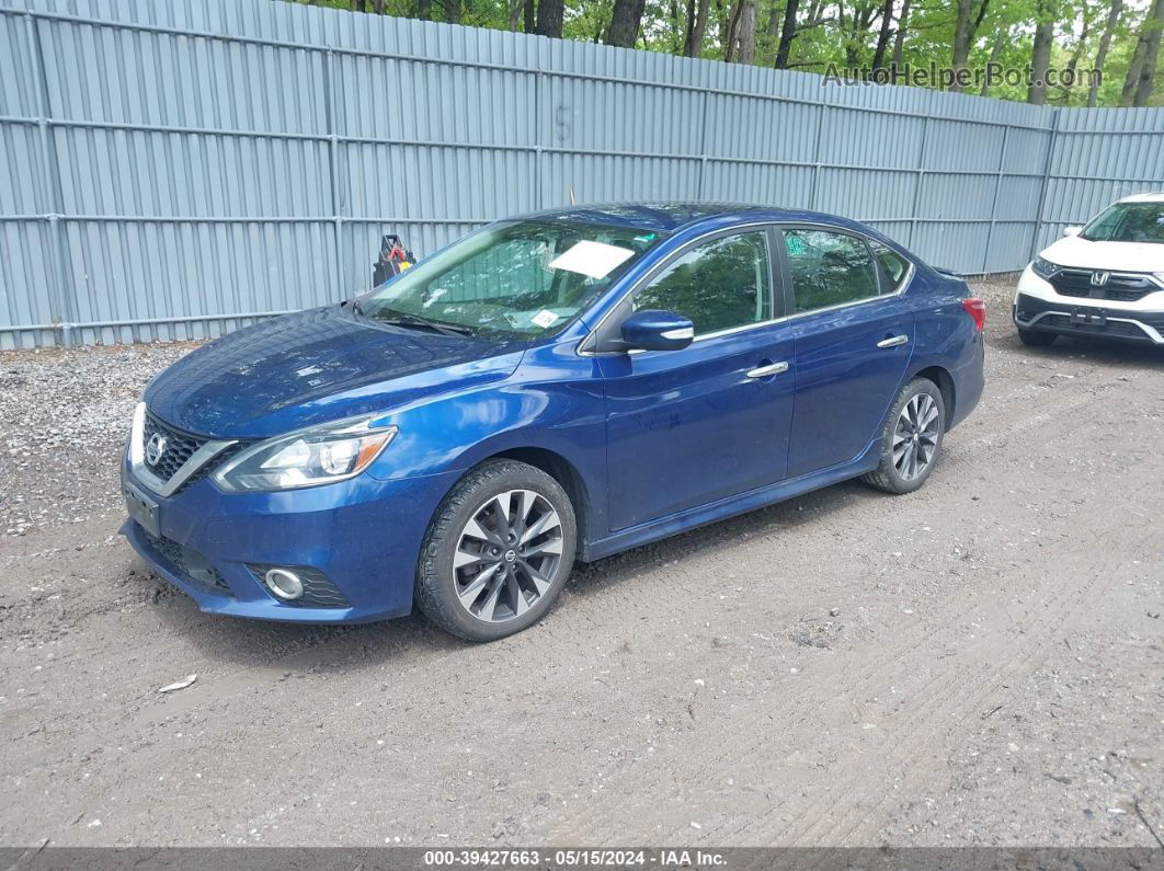 2019 Nissan Sentra Sr Blue vin: 3N1AB7AP3KY350382