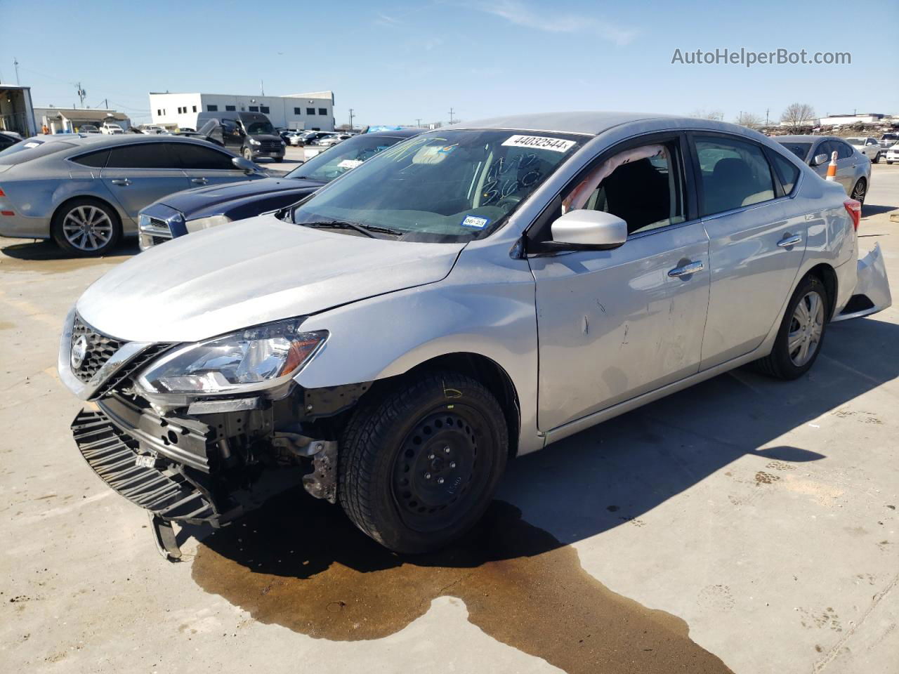 2019 Nissan Sentra S Silver vin: 3N1AB7AP3KY352214