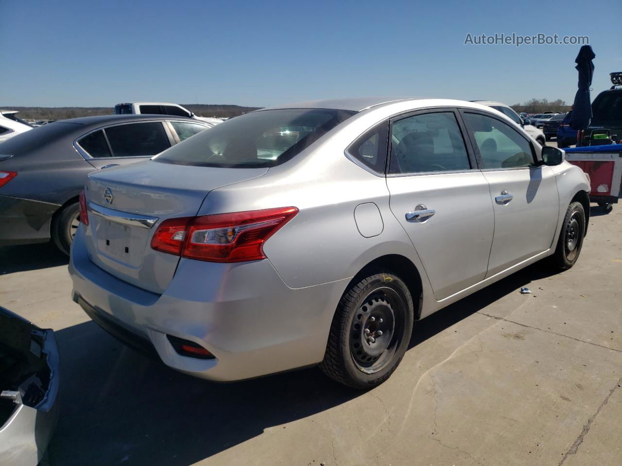 2019 Nissan Sentra S Silver vin: 3N1AB7AP3KY352214