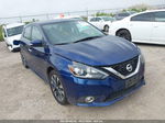 2019 Nissan Sentra Sr Blue vin: 3N1AB7AP3KY357686