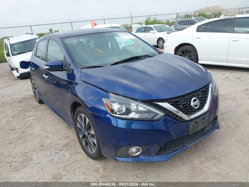 2019 Nissan Sentra Sr Blue vin: 3N1AB7AP3KY357686