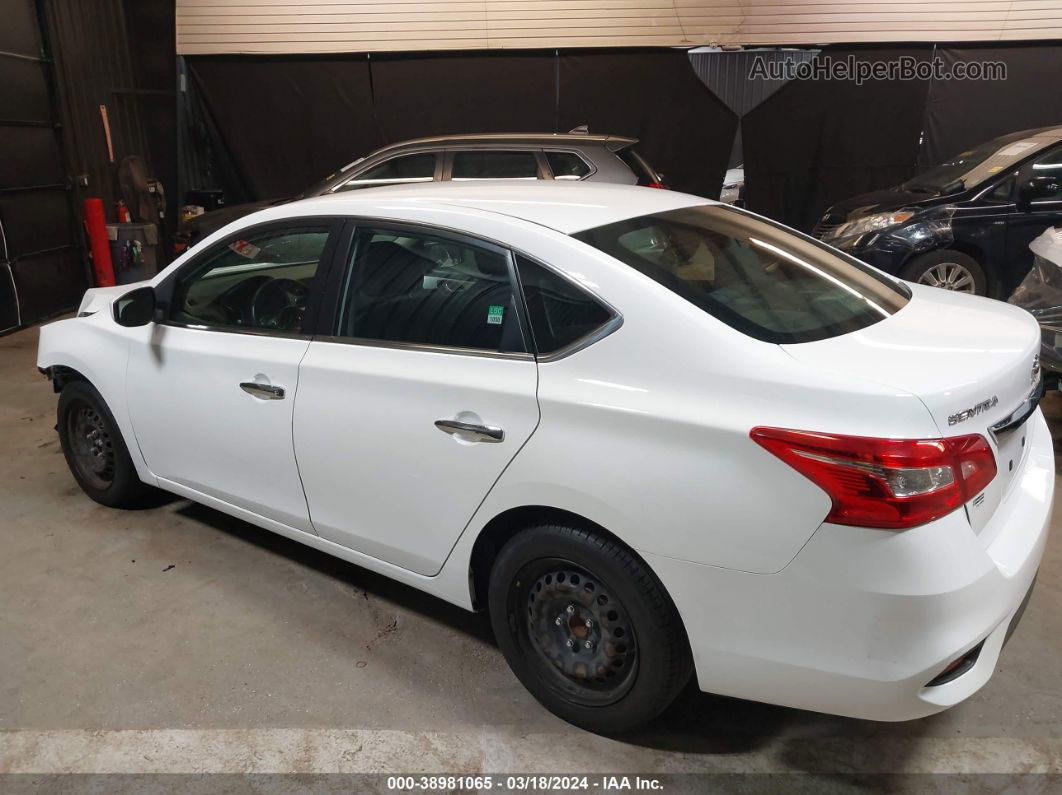 2019 Nissan Sentra S White vin: 3N1AB7AP3KY362614