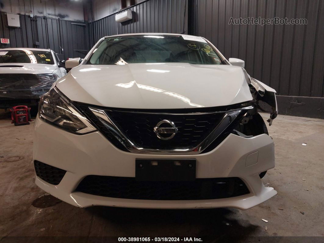 2019 Nissan Sentra S White vin: 3N1AB7AP3KY362614