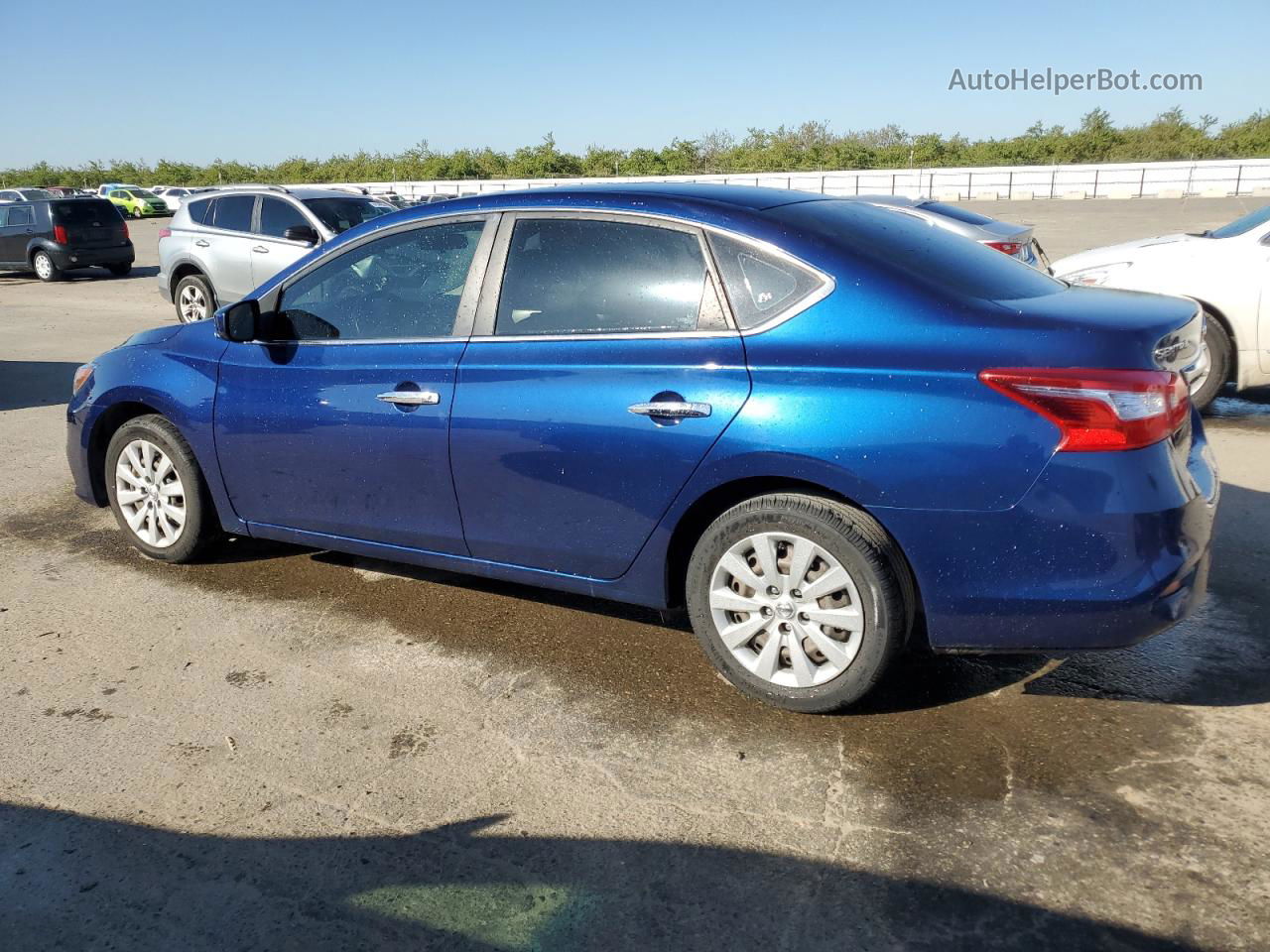 2019 Nissan Sentra S Blue vin: 3N1AB7AP3KY383771