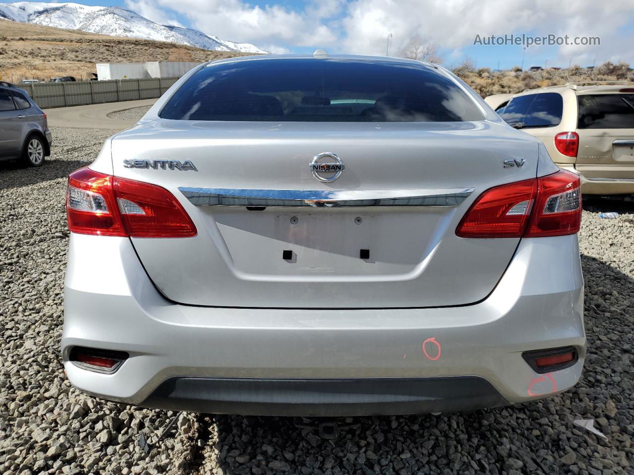 2019 Nissan Sentra S Silver vin: 3N1AB7AP3KY388890