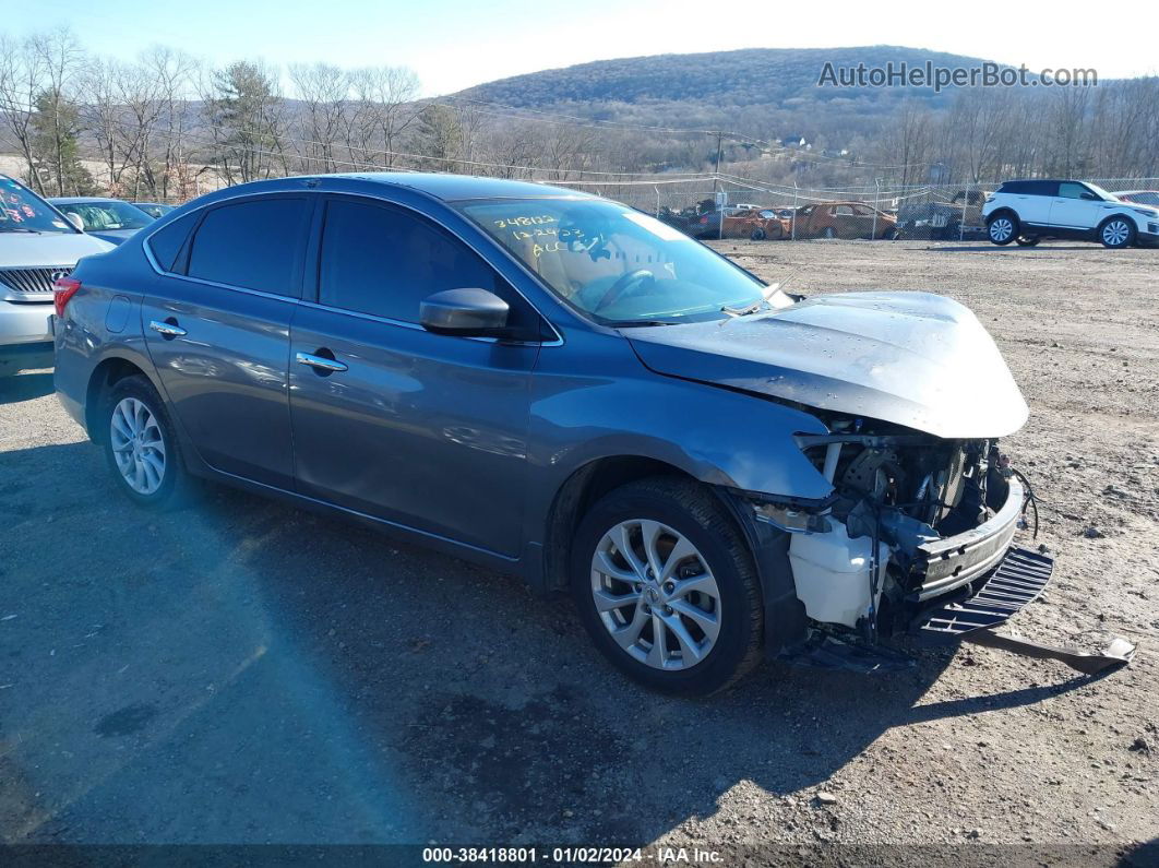 2019 Nissan Sentra Sv Gray vin: 3N1AB7AP3KY400844