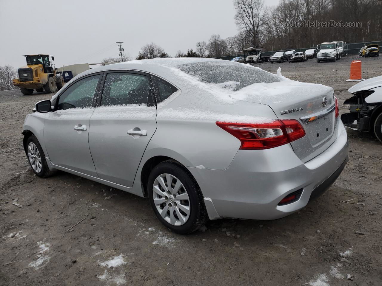 2019 Nissan Sentra S Серебряный vin: 3N1AB7AP3KY412749