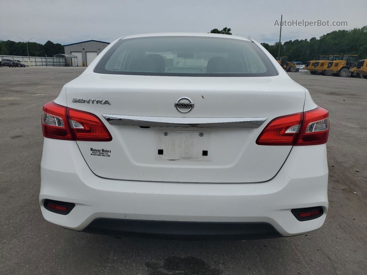 2019 Nissan Sentra S White vin: 3N1AB7AP3KY413576