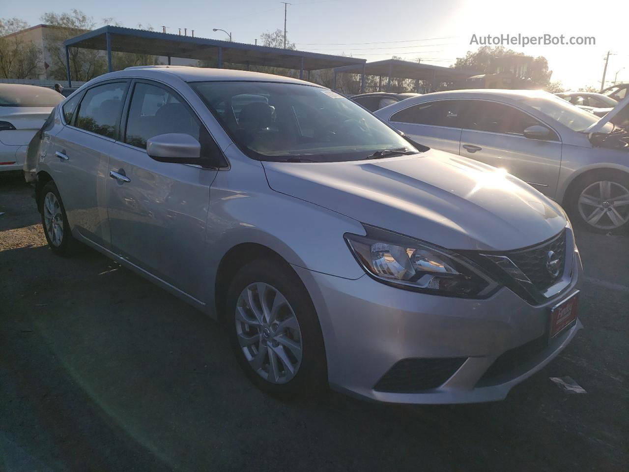 2019 Nissan Sentra S Silver vin: 3N1AB7AP3KY415988