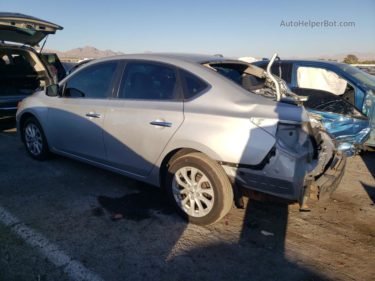 2019 Nissan Sentra S Silver vin: 3N1AB7AP3KY415988