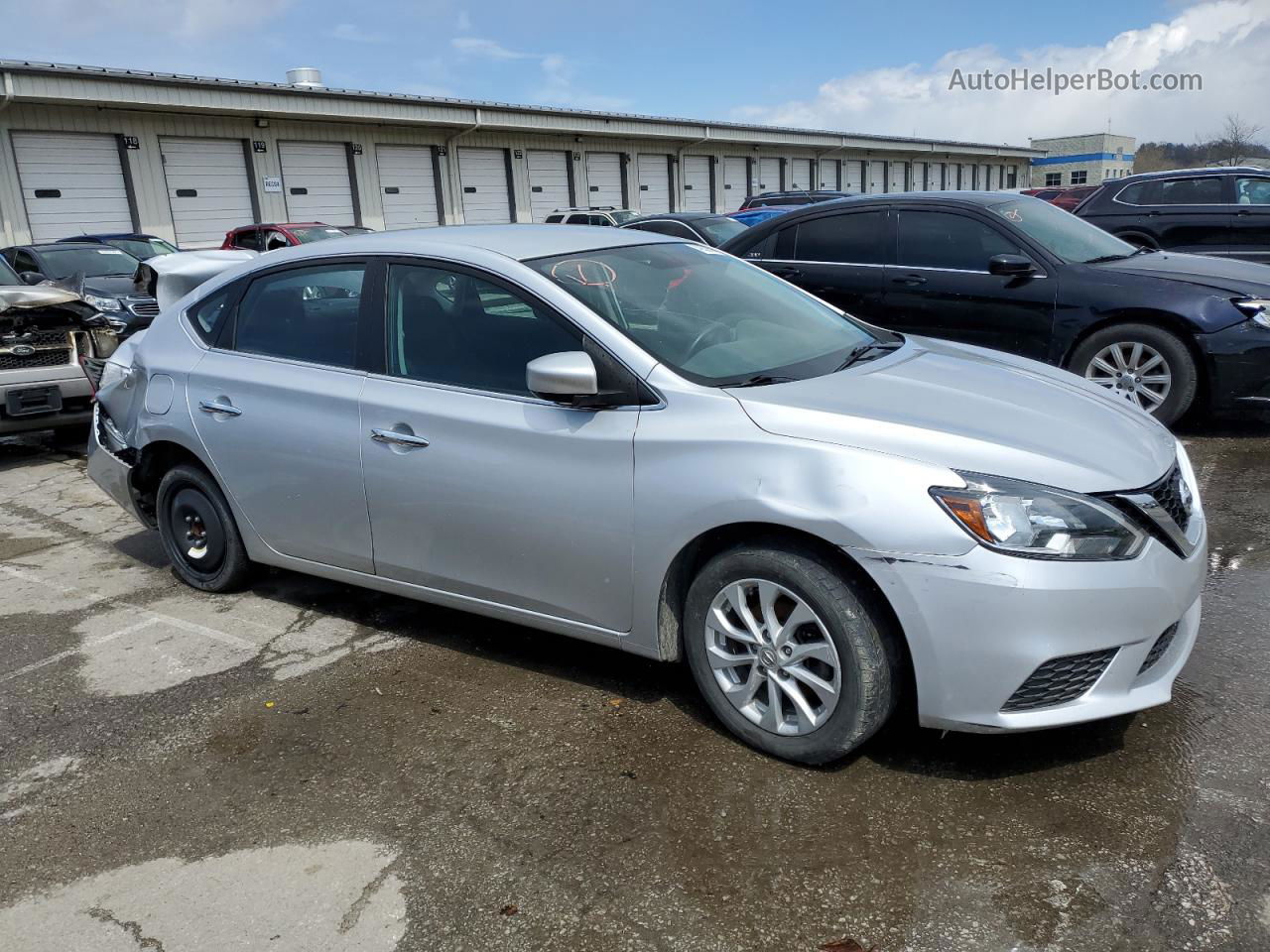 2019 Nissan Sentra S Silver vin: 3N1AB7AP3KY434587