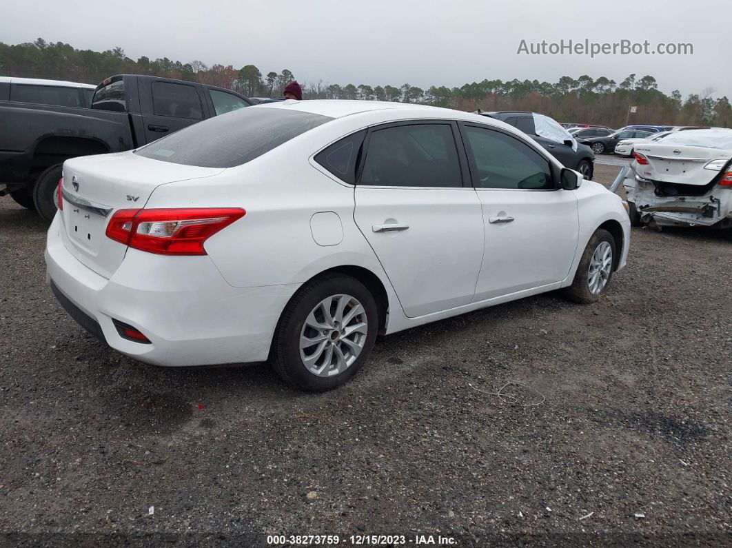 2019 Nissan Sentra Sv White vin: 3N1AB7AP3KY435352