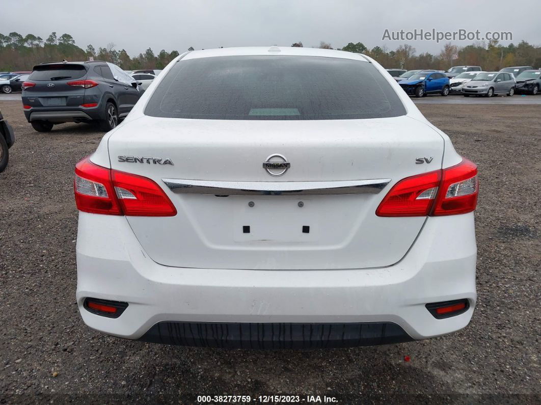 2019 Nissan Sentra Sv White vin: 3N1AB7AP3KY435352