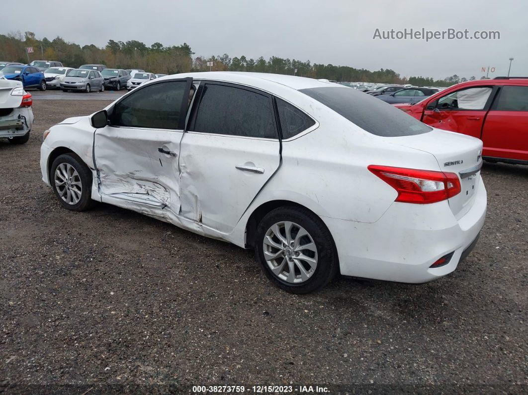 2019 Nissan Sentra Sv White vin: 3N1AB7AP3KY435352