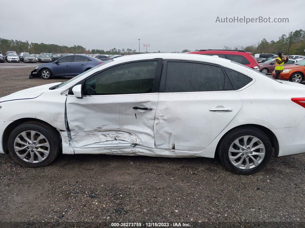 2019 Nissan Sentra Sv White vin: 3N1AB7AP3KY435352