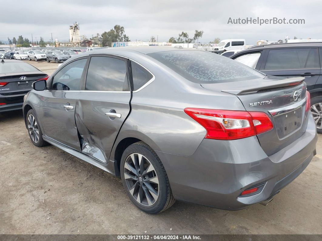 2019 Nissan Sentra Sr Gray vin: 3N1AB7AP3KY437635