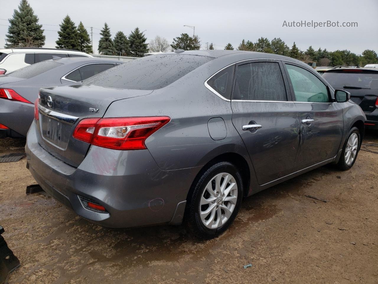 2019 Nissan Sentra S Gray vin: 3N1AB7AP3KY438798