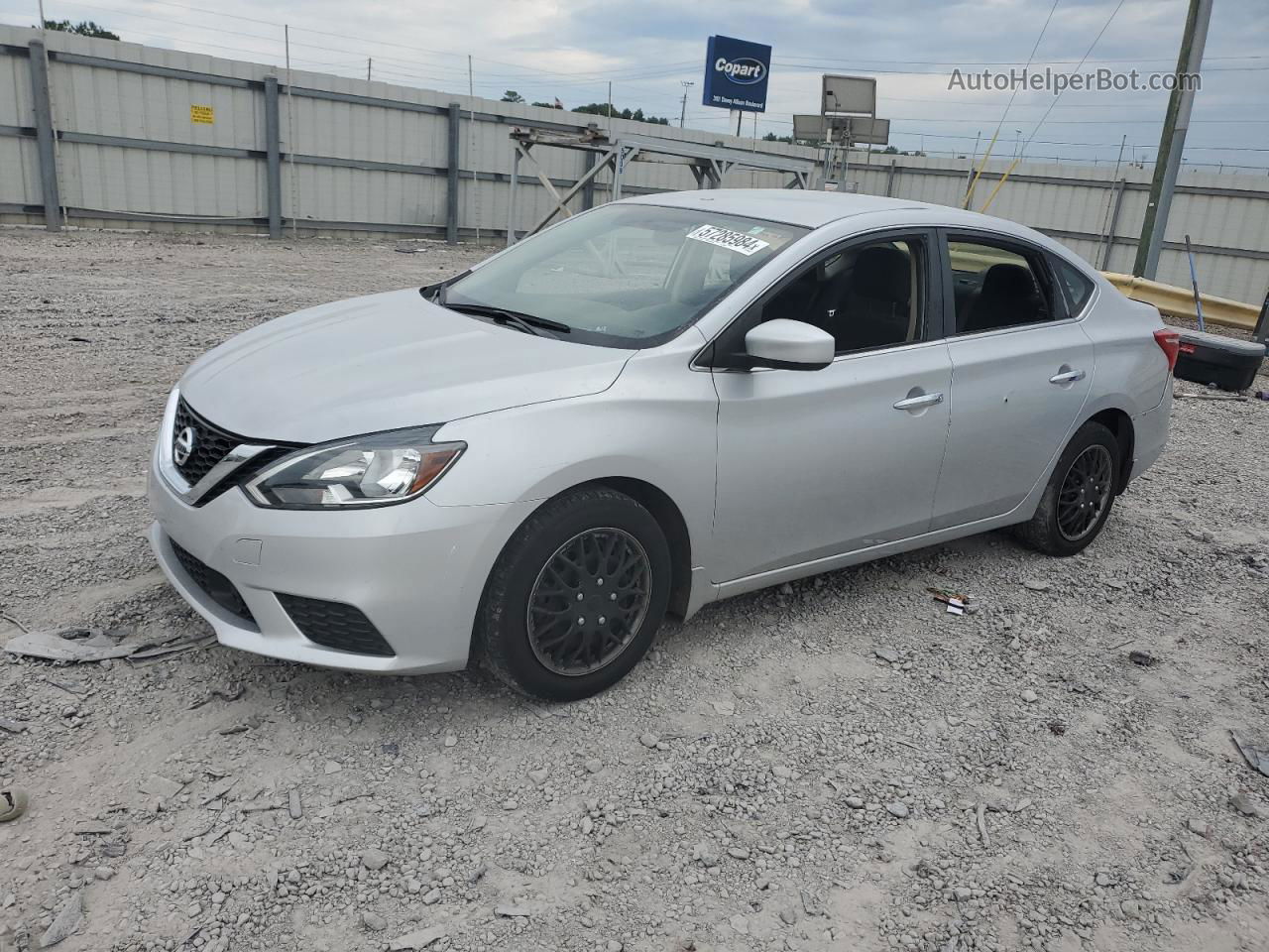 2019 Nissan Sentra S Silver vin: 3N1AB7AP3KY450692