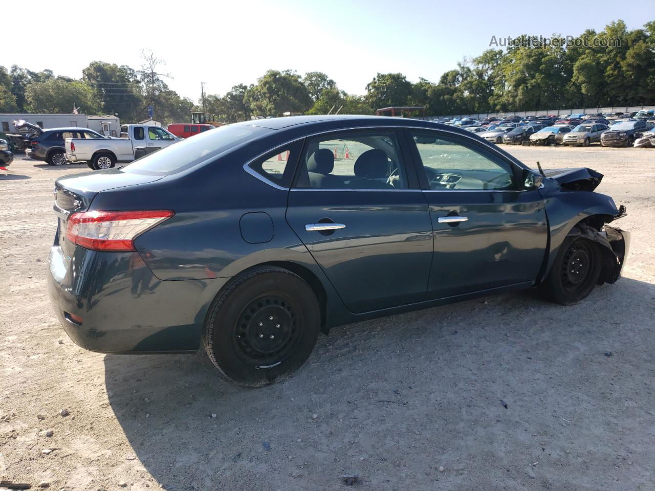 2014 Nissan Sentra S Синий vin: 3N1AB7AP4EL656539