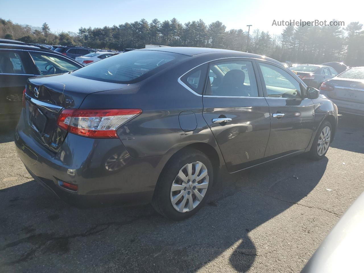 2014 Nissan Sentra S Угольный vin: 3N1AB7AP4EL668917