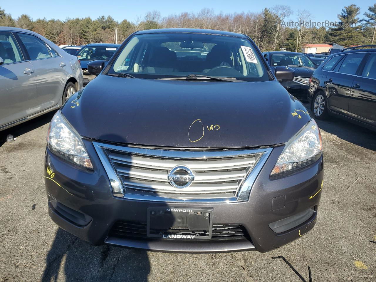 2014 Nissan Sentra S Charcoal vin: 3N1AB7AP4EL668917