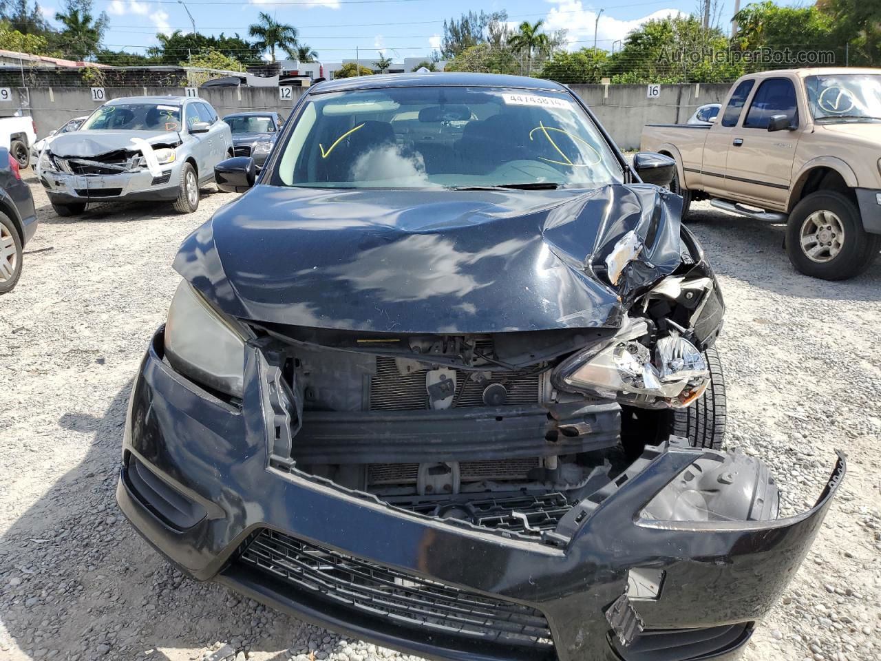 2014 Nissan Sentra S Black vin: 3N1AB7AP4EL674670