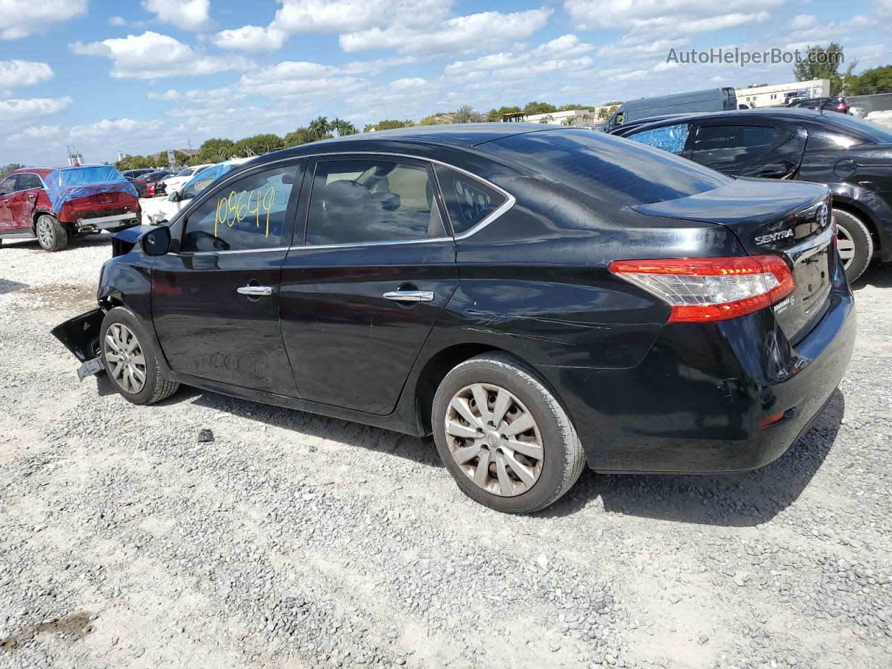 2014 Nissan Sentra S Черный vin: 3N1AB7AP4EL674670