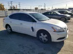 2014 Nissan Sentra S White vin: 3N1AB7AP4EL680632