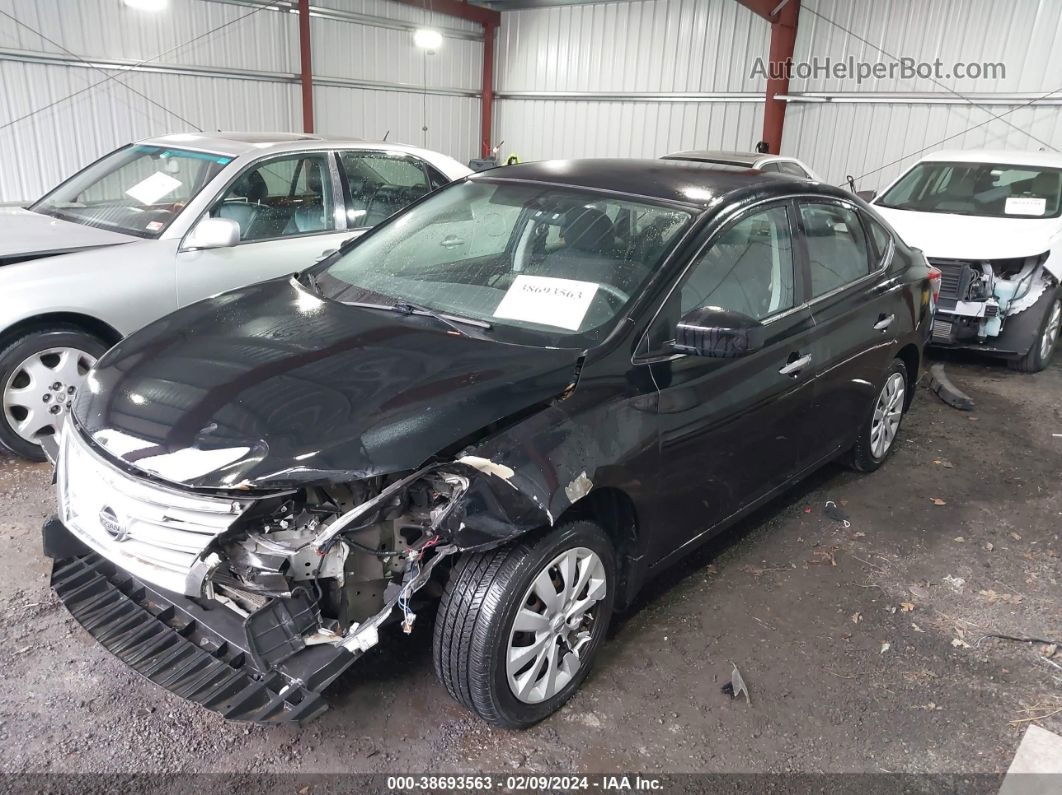 2014 Nissan Sentra Sv Black vin: 3N1AB7AP4EL696569