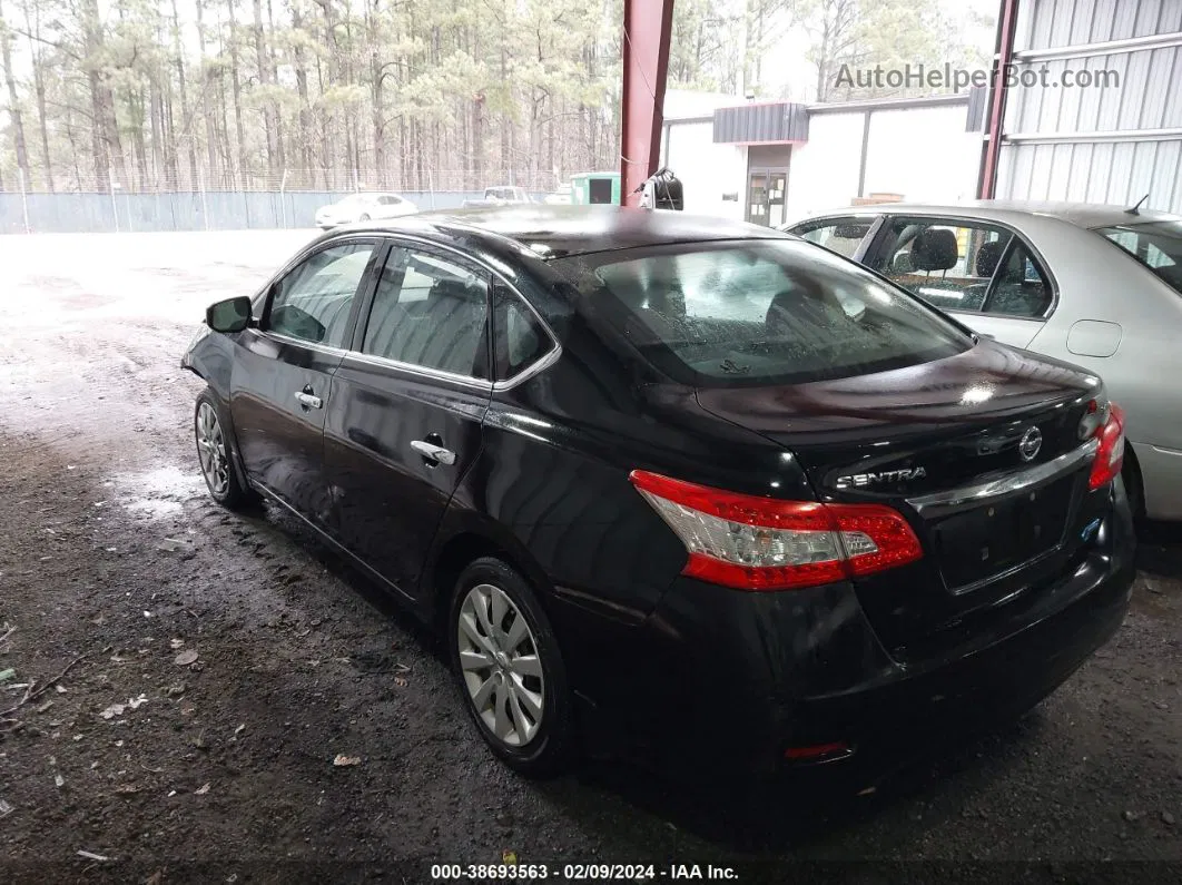 2014 Nissan Sentra Sv Black vin: 3N1AB7AP4EL696569