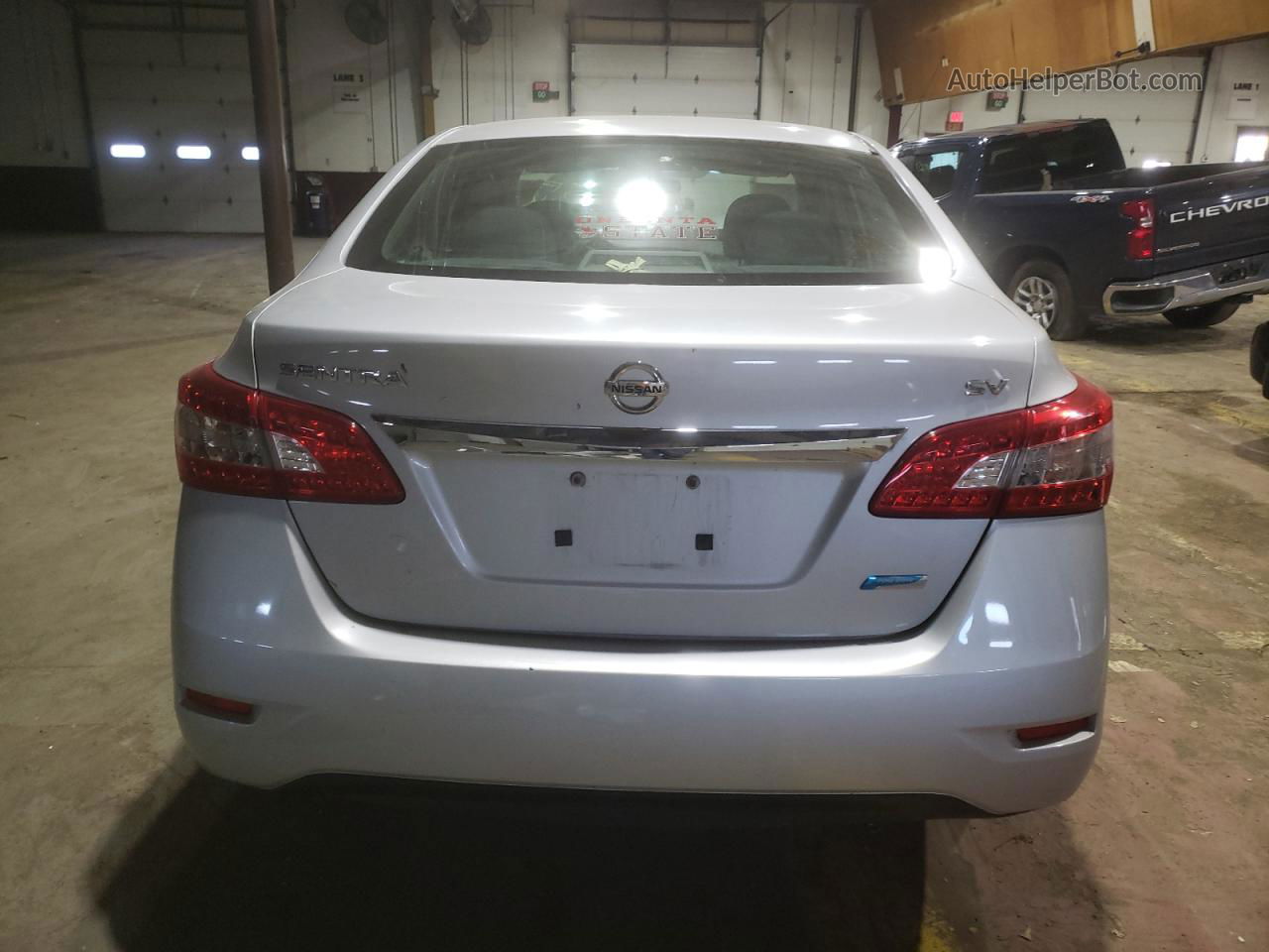 2014 Nissan Sentra S Серебряный vin: 3N1AB7AP4EY209275