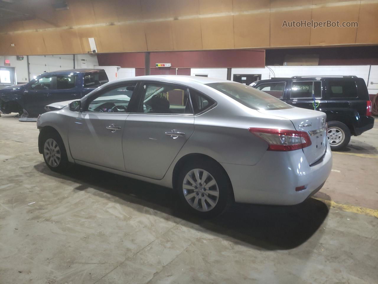 2014 Nissan Sentra S Серебряный vin: 3N1AB7AP4EY209275